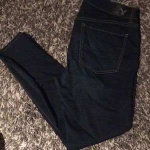 Dark wash AE Jeggings